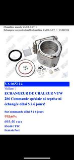 Vaillant échangeur de chaleur VUW286 VA 065114, Bricolage & Construction, Chauffe-eau & Boilers, Neuf