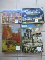 4 leuke volledige puzzels van 1000 stukjes, zgan, Ophalen of Verzenden, 500 t/m 1500 stukjes, Zo goed als nieuw, Legpuzzel