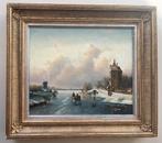 Gerestaureerd olieverfschilderij gesigneerd  De Groevé, Antiek en Kunst, Kunst | Schilderijen | Klassiek, Verzenden