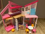 Barbiehuis inklapbaar met meubels, Kinderen en Baby's, Speelgoed | Poppenhuizen, Ophalen, Zo goed als nieuw
