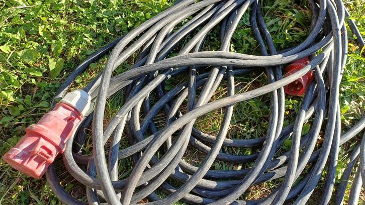 Verlengkabels kabelhaspel 5G6 3G2,5 professioneel neopreen, Doe-het-zelf en Bouw, Elektriciteit en Kabels, Zo goed als nieuw, Kabel of Snoer