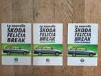 SKODA FELICIA BREAK 1995 BROCHURE 24 PAGES + COULEURS ET SEL, Enlèvement ou Envoi, Utilisé, Autres marques