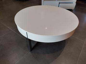 Moderne salontafel in hoogglans wit 