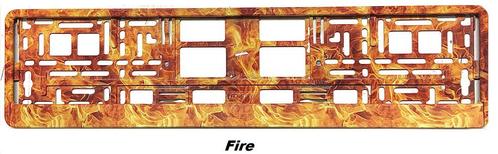 Kentekenplaathouder „Fire”, Auto diversen, Kentekenplaathouders, Nieuw, Ophalen of Verzenden