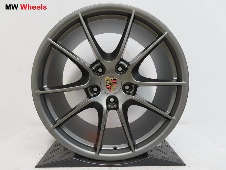 Porsche 20 inch Origineel 911 991 Carrera velgen satin grey, Auto-onderdelen, Banden en Velgen, Velg(en), 20 inch, Personenwagen