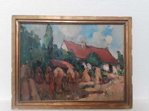 Maurice MEYNART (1894–1975) – "Pays campagnarde" Olieverf op, Antiek en Kunst, Kunst | Schilderijen | Klassiek, Ophalen of Verzenden