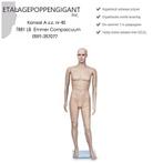 Mannelijke Etalagepoppen Huidskleur met Make up Op=OP, Ophalen of Verzenden, Nieuw, Overige kleuren, ETALAGEPOPPENGIGANT.NL