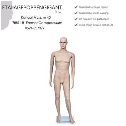 Mannelijke Etalagepoppen Huidskleur met Make up Op=OP, Kleding | Heren, Kostuums en vesten, Nieuw, Overige kleuren, Ophalen of Verzenden