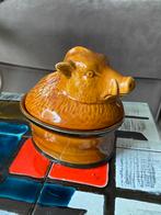 Vintage terrine keramieken everzwijn pate vorm, Ophalen, Zo goed als nieuw