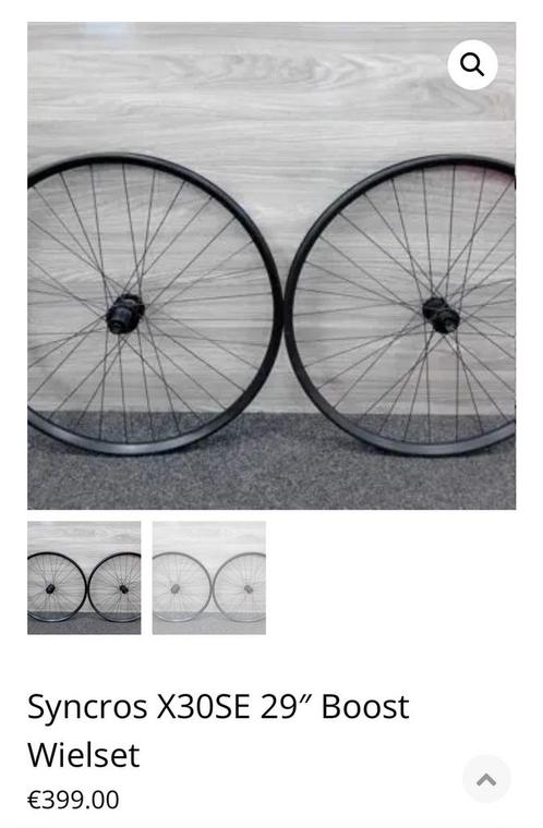 Syncros X30Se Set MTB - nieuw - nooit gebruikt, Fietsen en Brommers, Fietsonderdelen, Nieuw, Mountainbike, Wiel, Ophalen of Verzenden