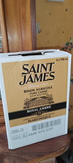 Caisse de 6 bouteilles de rhum brun Saint James, Enlèvement ou Envoi