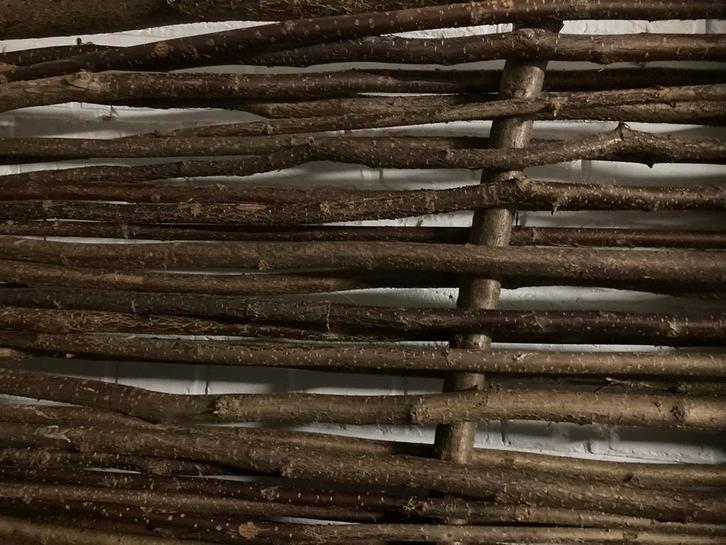 Tuinscherm gevlochten hazelaar, Tuin en Terras, Tuinschermen, Nieuw, Hout, 150 tot 200 cm, 150 tot 200 cm, Ophalen