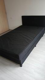 Boxspring 140x200, Huis en Inrichting, Slaapkamer | Boxsprings, Ophalen, Gebruikt, Eenpersoons, Zwart