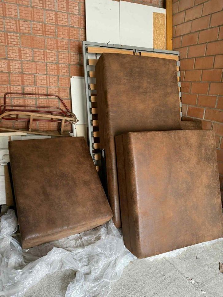 Hoekzetel bruin/Koffie ‘ventura design’ 200x185cm, Huis en Inrichting, Zetels | Zetels, Zo goed als nieuw, Hoekbank, Overige maten