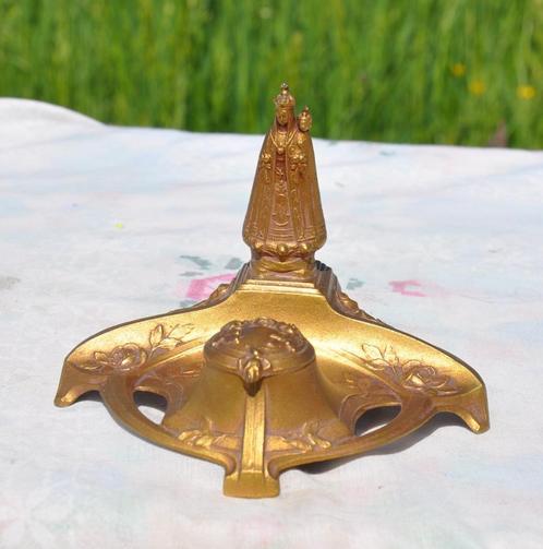 encrier regule doré art nouveau decor religieux, Antiek en Kunst, Antiek | Religieuze voorwerpen, Ophalen of Verzenden