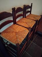 Barkrukken met nieuwe rieten zitting. 3 stuks voor 60 euro., Antiek en Kunst, Ophalen