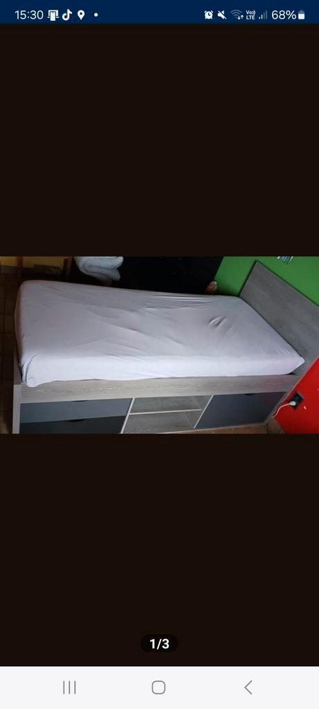 1 persoonsbed met opbergruimte, Huis en Inrichting, Slaapkamer | Bedden, Eenpersoons, Ophalen of Verzenden