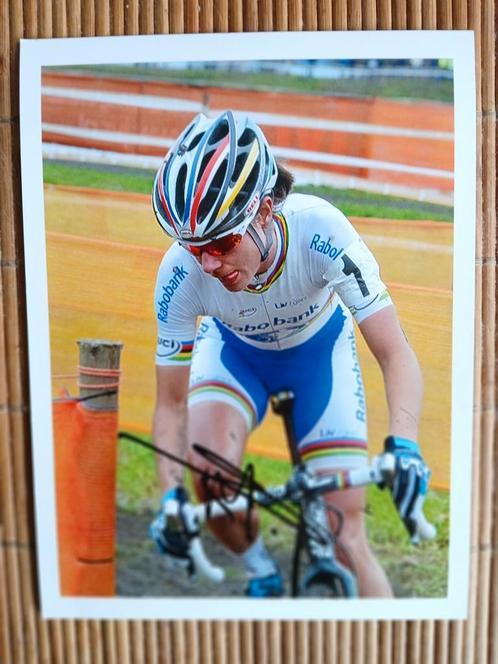 Gesigneerde foto van Marianne Vos., Sports & Fitness, Cyclisme, Neuf, Envoi
