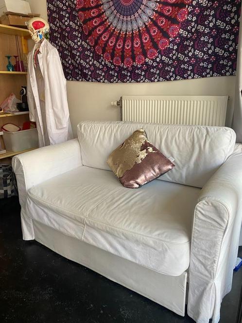slaapbank/zetel Ikea, Huis en Inrichting, Zetels | Zetels, Gebruikt, Rechte bank, Ophalen