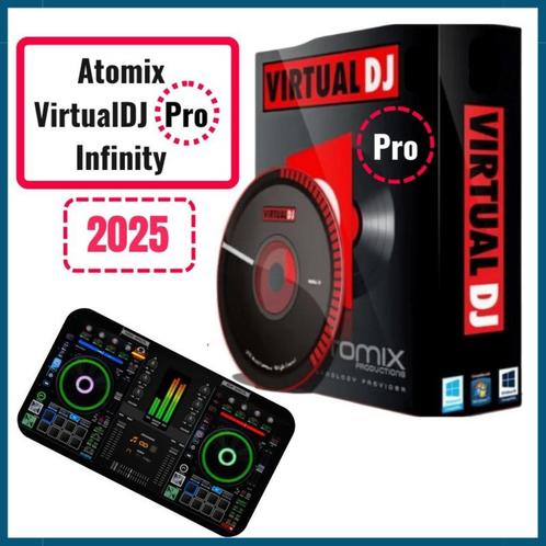 Atomix VirtualDJ 2025 Pro Infinity Volledige Versie, Computers en Software, Ontwerp- en Bewerkingssoftware, Nieuw, Windows, Ophalen