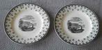 2 assiettes Boch représentant le pont de Jambes à Namur, Enlèvement