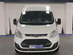 Ford Transit Custom MAXI * L2H2 (1m80) * 3 pl * CUIR + NAVI, Auto's, Voorwielaandrijving, Gebruikt, Euro 6, 4 cilinders