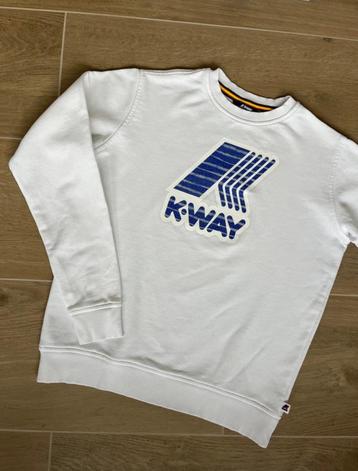 Sweat blanc K-Way (M) disponible aux enchères