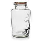 Glazen waterkan drankdispenser met tapkraantje 8L, Enlèvement, Utilisé, Verre