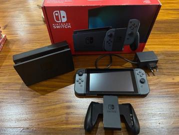 Nintendo Switch Gray, originele doos, alle attributen