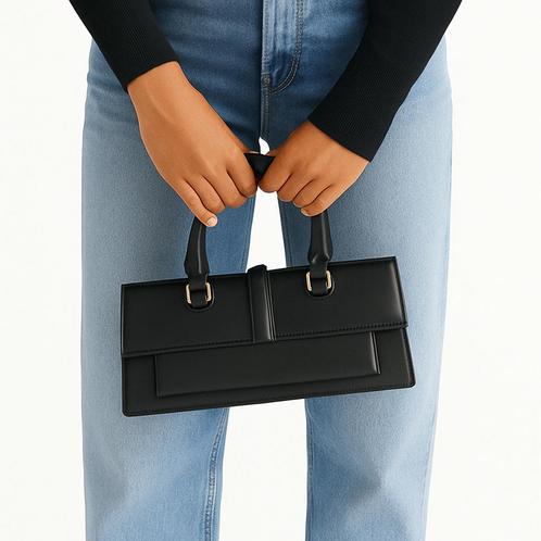 ZARA NEW zwarte tas, Handtassen en Accessoires, Tassen | Damestassen, Nieuw, Handtas, Zwart, Ophalen of Verzenden