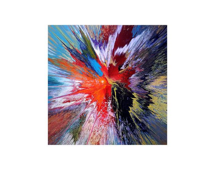 " Flash " origineel schilderij van Gia Hung, Antiek en Kunst, Kunst | Schilderijen | Modern, Verzenden