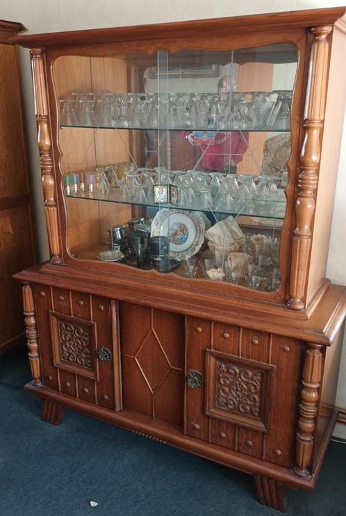 vitrinekast, Huis en Inrichting, Kasten | Buffetkasten, Gebruikt, 150 tot 200 cm, 100 tot 150 cm, 25 tot 50 cm, Met deur(en), Met plank(en)