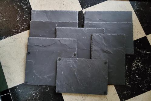Serveerplank stenen platen /8 plateaus voor hapjes, tapas..., Huis en Inrichting, Woonaccessoires | Dienbladen, Nieuw, Overige materialen