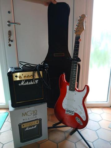 Eko Stratocaster S300 Chrome Red elektrische gitaar beschikbaar voor biedingen