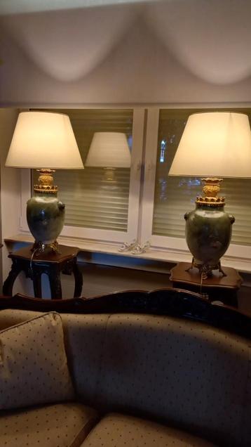 Gezocht. 2 identieke, antieke lampen, Enlèvement ou Envoi, Comme neuf