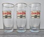 3 antieke glazen | Bam-Pils (Brasserie des de Marchienn), Ophalen of Verzenden, Gebruikt, Glas of Glazen, Overige merken