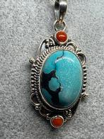 Zilveren kettinghanger met larimar, Nieuw, Ophalen of Verzenden, Met edelsteen, Zilver