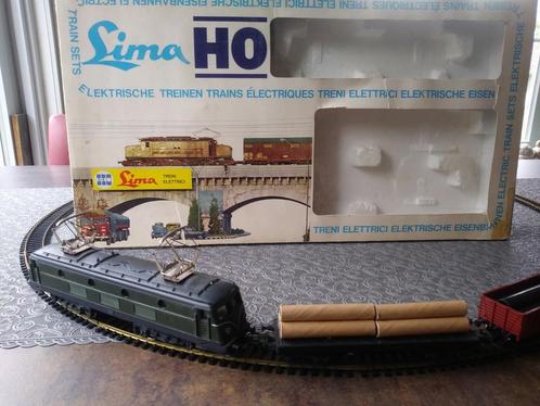 Lima goederentrein met Belgische locomotief, Hobby en Vrije tijd, Modeltreinen | H0, Zo goed als nieuw, Locomotief, Fleischmann