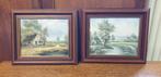 2 schilderijtjes op doek, Enlèvement ou Envoi
