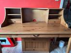 bureau en pin avec son banc, Ophalen, Gebruikt, Bureau