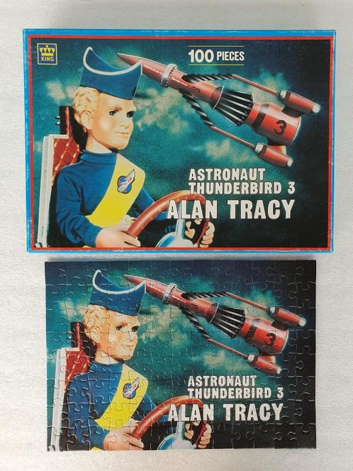 Puzzel Thunderbirds: Thunderbird 3 Alan Tracy (King, 1993), Kinderen en Baby's, Speelgoed | Kinderpuzzels, Gebruikt, Ophalen of Verzenden