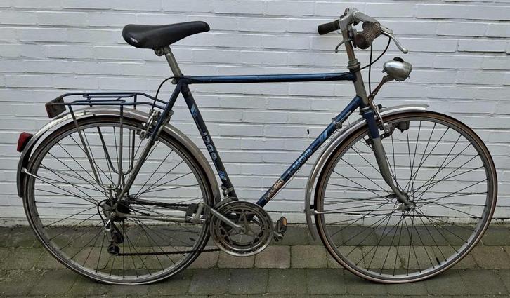 Herenfiets met stevig frame, Fietsen en Brommers, Fietsen | Heren | Herenfietsen, Gebruikt, Overige merken, Versnellingen, Ophalen