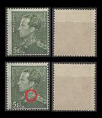 Postzegel 433-V Koning  Leopold III Type Poortman Variëteit, Postzegels en Munten, Ophalen of Verzenden, Frankeerzegel, Postfris
