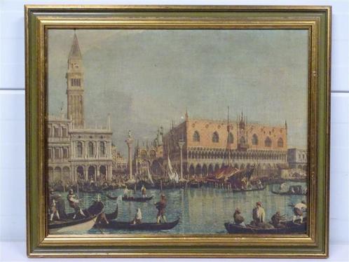 A5559 Vintage Print van het Bacino di San Marco op Hemelvaar, Antiek en Kunst, Kunst | Overige Kunst, Ophalen of Verzenden