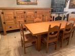 Voleiken eetplaats met 6 stoelen en 2 dressoirs, Ophalen, Zo goed als nieuw