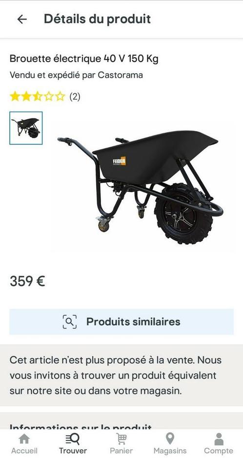 Nieuwe elektrische kruiwagen van 150 kg, Tuin en Terras, Kruiwagens, Nieuw, Elektrisch, Ophalen