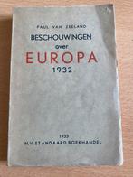 Beschouwingen over Europa 1932 Paul van Zeeland, Comme neuf, Enlèvement ou Envoi