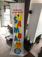 drapeau enseigne publicitaire Talbot samba, Ophalen of Verzenden, Gebruikt, Reclamebord