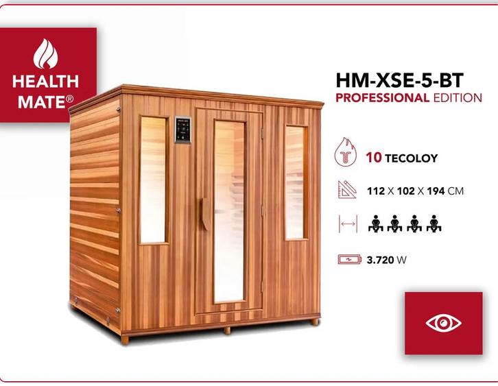 Health Mate infrarood cabine/sauna, Sport en Fitness, Sauna, Gebruikt, Complete sauna, Infrarood, Ophalen