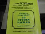 20 études faciles pr Clarinette Jacque Lancelots, Ophalen, Gebruikt, Les of Cursus, Klarinet